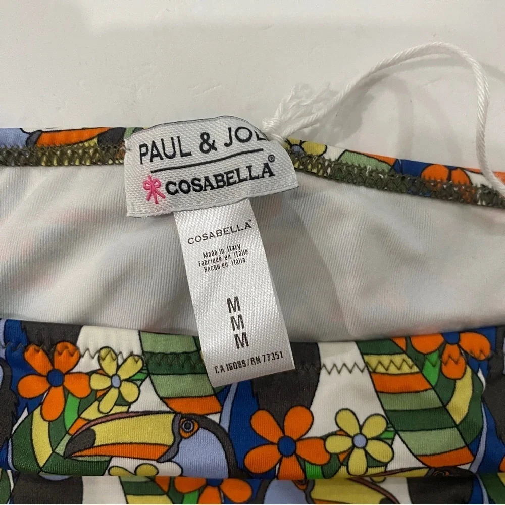 Paul & Joe cosabella bandeau swim top bottom set NEW